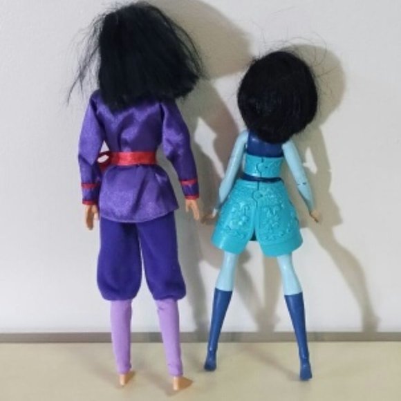 Pair of warrior Mulan dolls - Picture 4 of 4